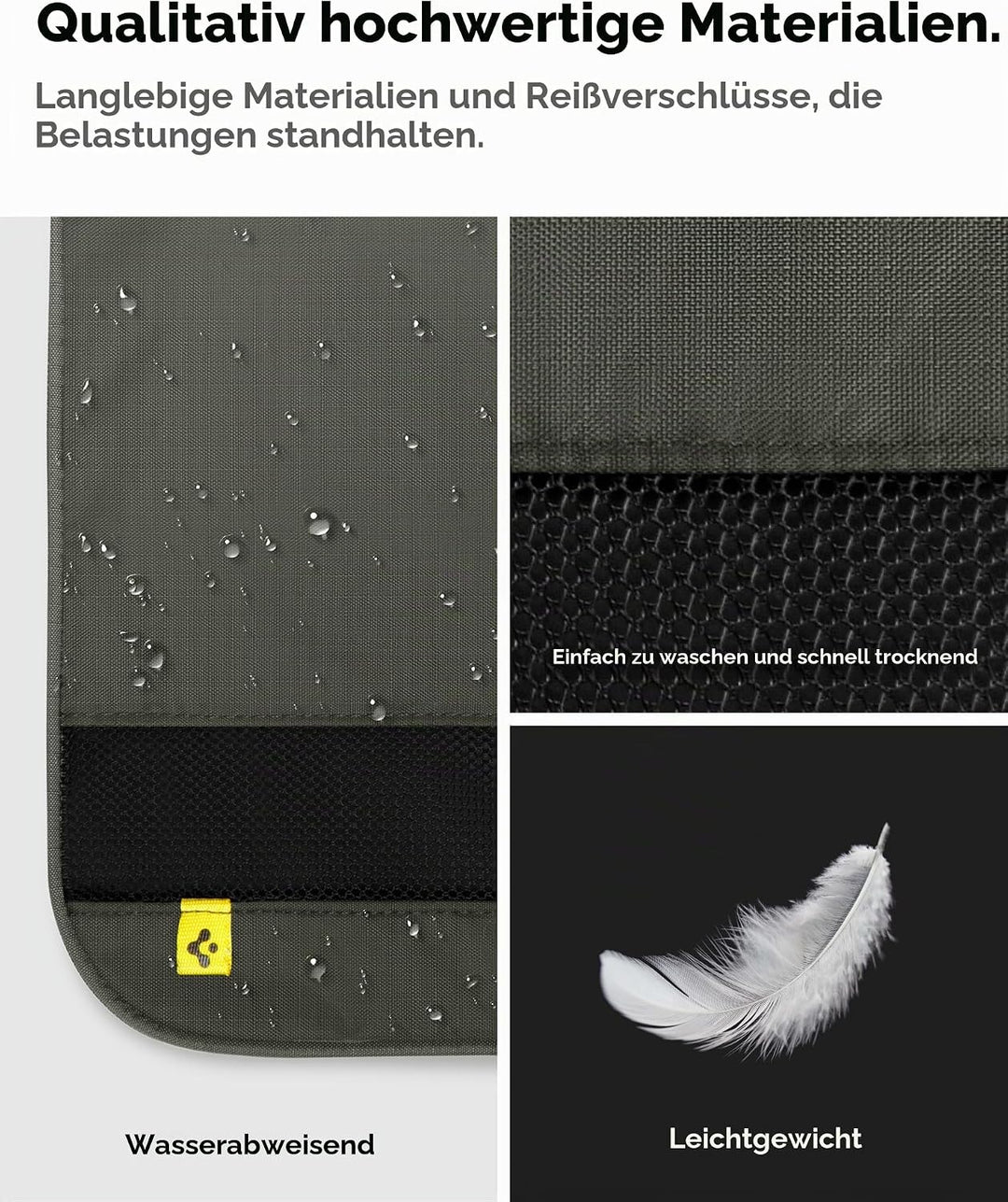 Spigen Life Packing Cube Packwürfel Koffer Organizer Set Packtaschen mit Kompression und Reissversch