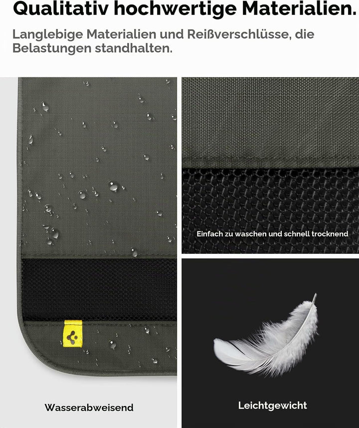 Spigen Life Packing Cube Packwürfel Koffer Organizer Set Packtaschen mit Kompression und Reissversch