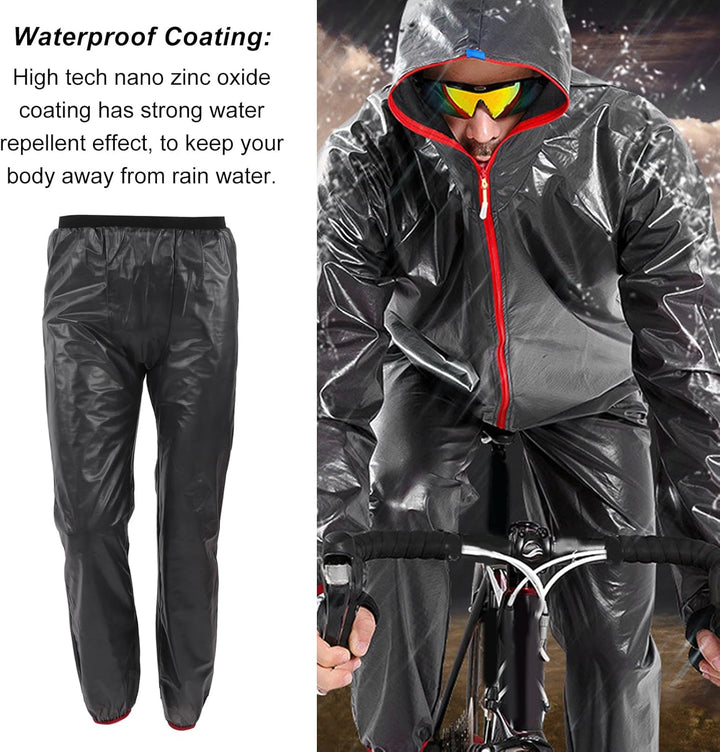 Herren-Regenhose, wasserdichte Regenüberhose, Atmungsaktive Reflektierende Hose für Regnerisches Wet
