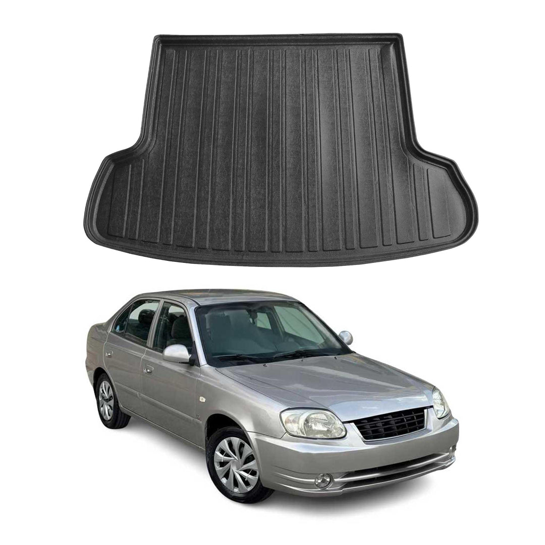 OMAC Kofferraumwanne Laderaumwanne kompatibel mit Hyundai Accent Era 2005-2011 Limo Gummi