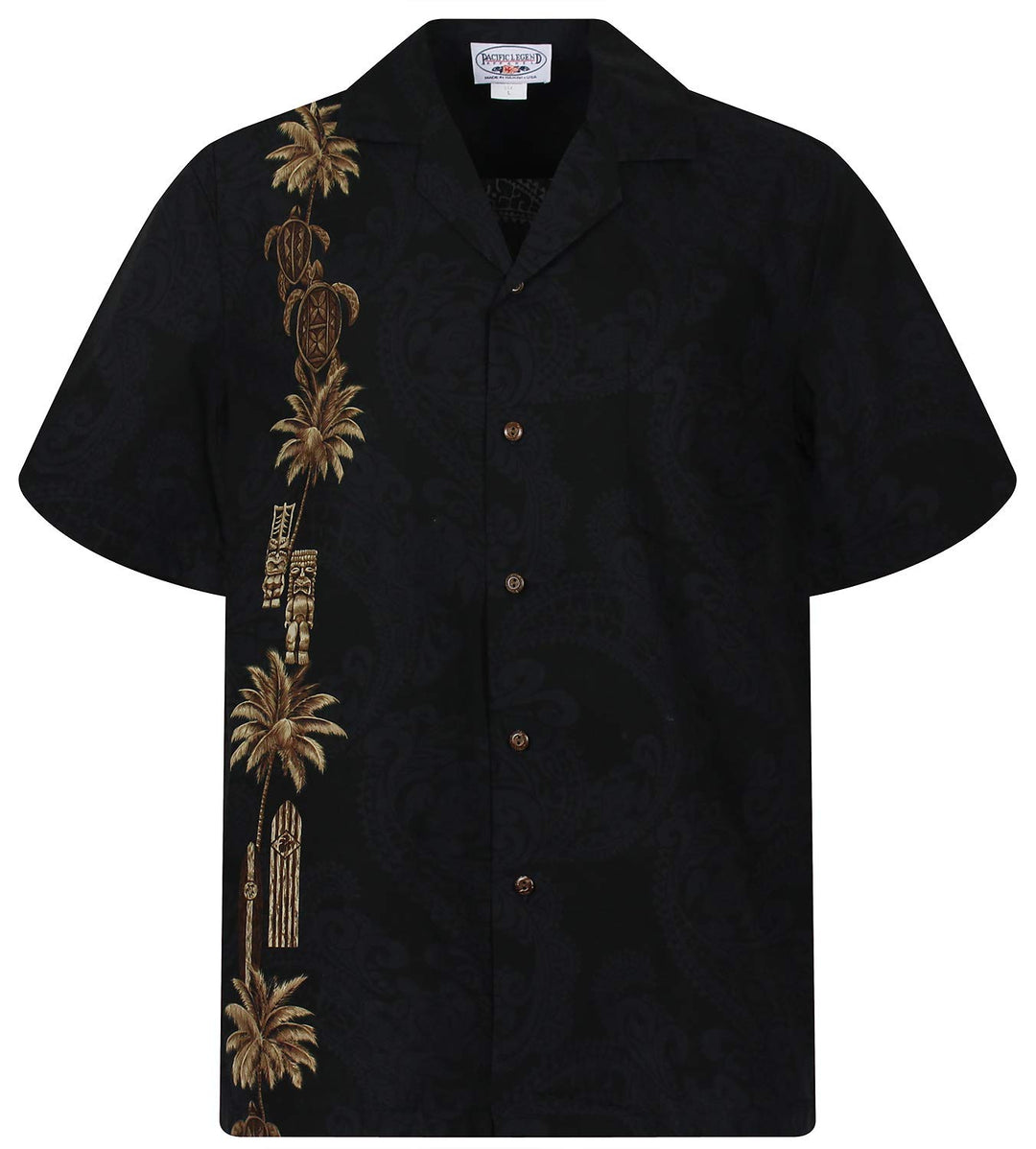 P.L.A. Pacific Legend Original Hawaiihemd Kurzarm Herren Kurzarm Button-Down Front-Tasche Hawaii-Pri