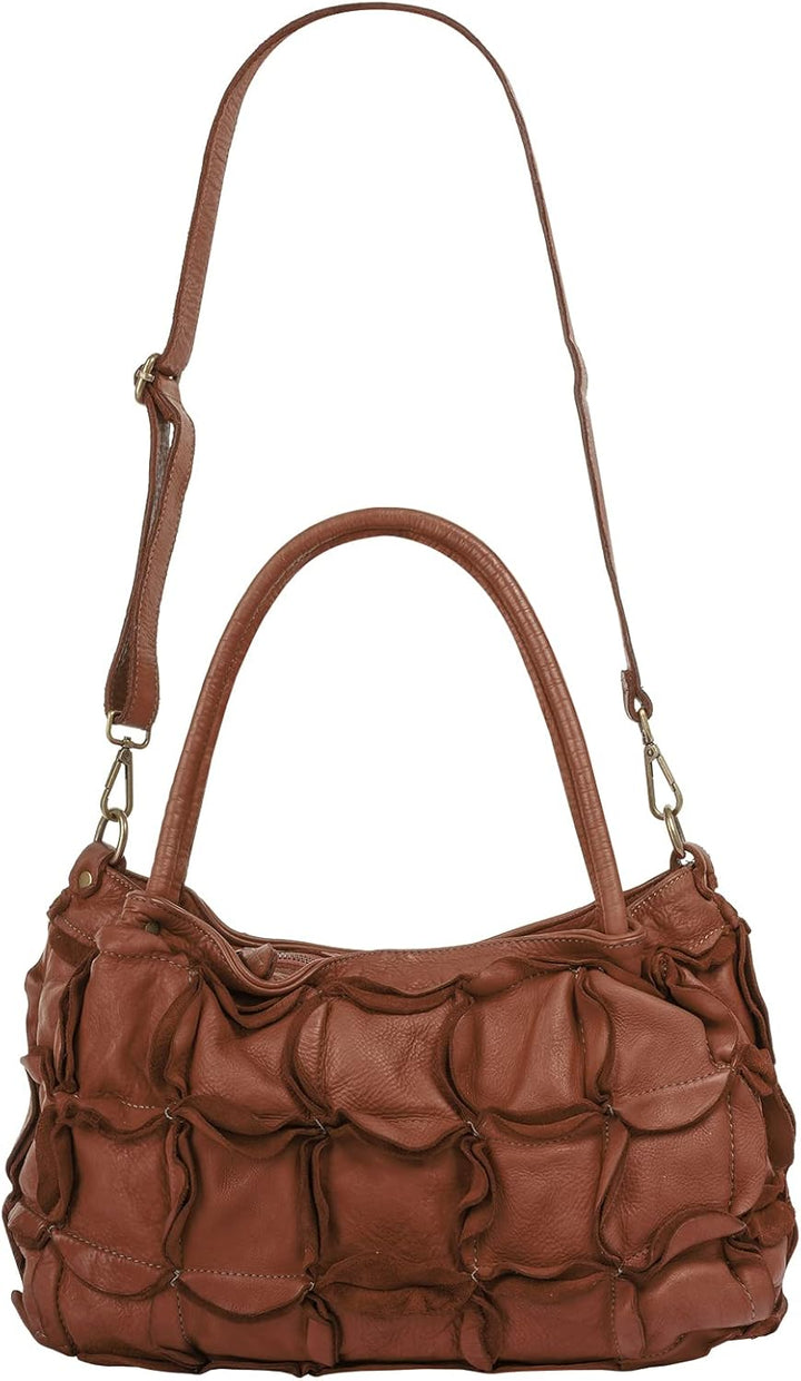 Samantha Look Shopper Echt Leder Damen - 021326 Cognac, Cognac
