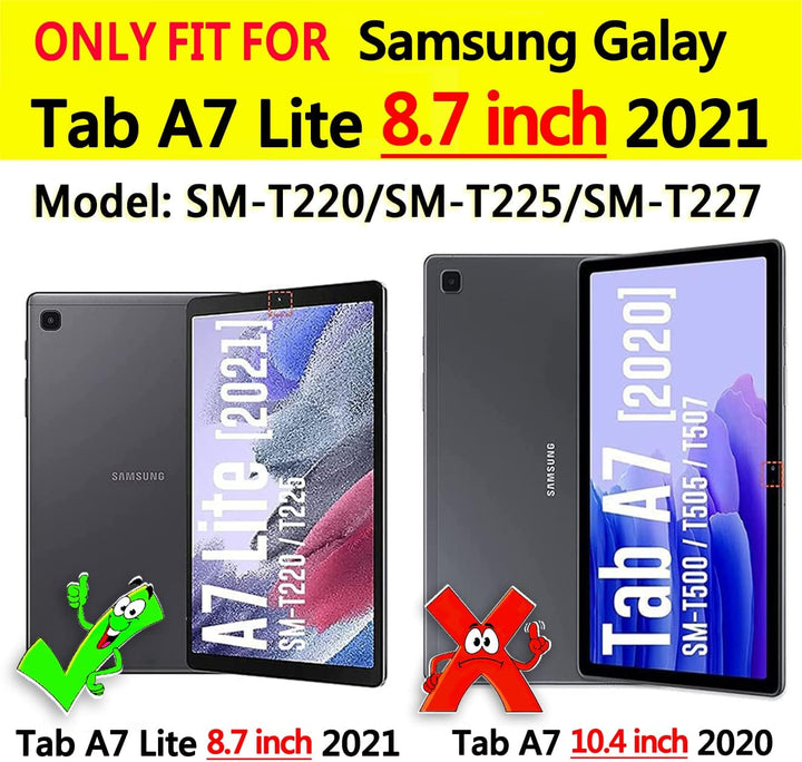 Kinder Hülle für Samsung Galaxy Tab A7 Lite 8,7 Zoll 2021 (SM-T227/T225/T220), Eva Leicht Stossfest