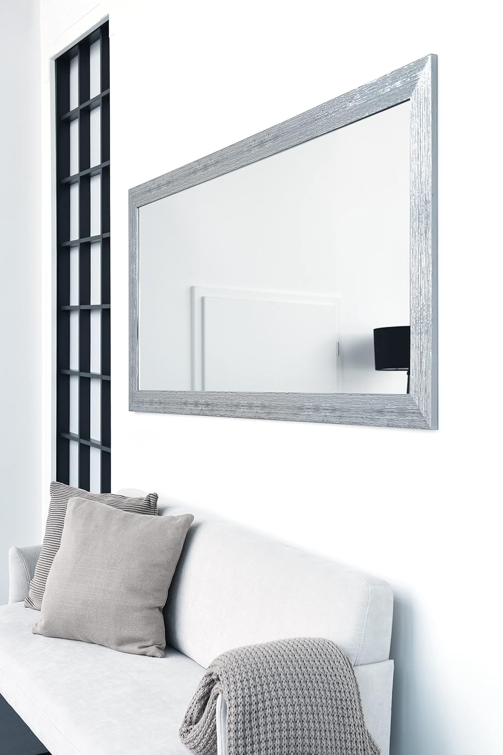 nielsen HOME Wandspiegel Chiara, Silber Weiss, ca. 50x70 cm Silver White 50 x 70 cm, Silver White 50