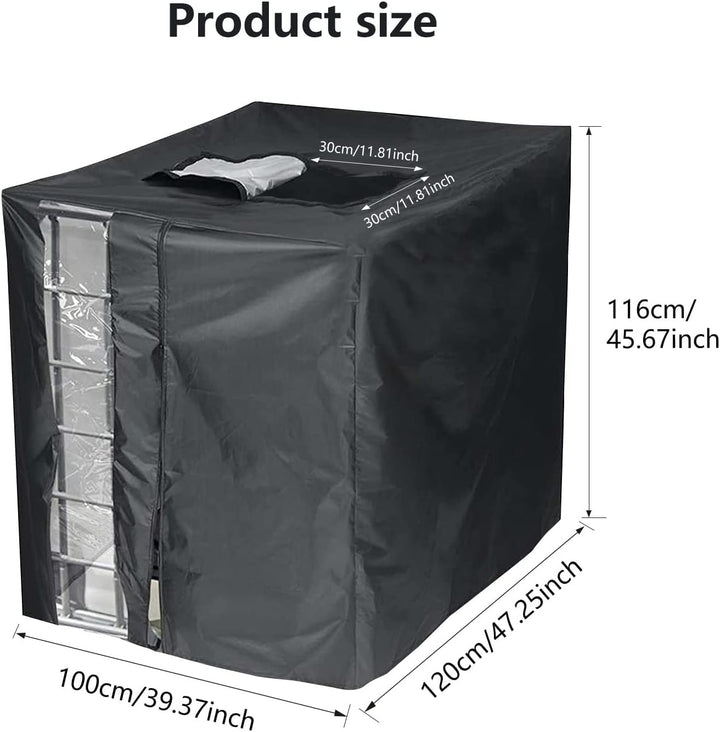 Abdeckung IBC Tank, IBC Tank Abdeckung Wassertank 1000L,Wassertank Schutzhülle mit Reissverschluss K