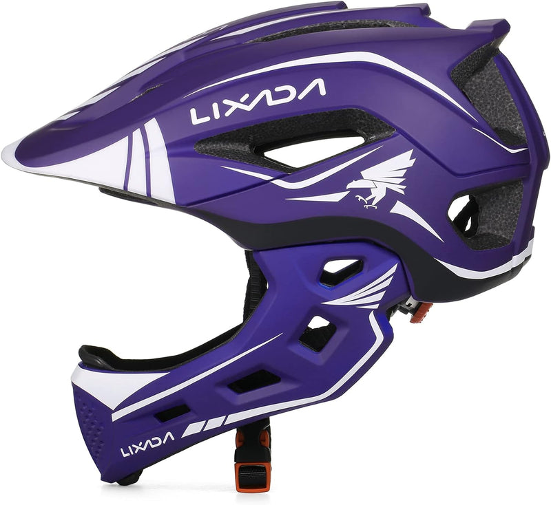 Lixada Fahrradhelm Kinder Helm Fullface Abnehmbar Unisex 52-58cm Children&