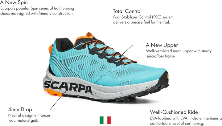 Scarpa Spin Planet, Azure Black