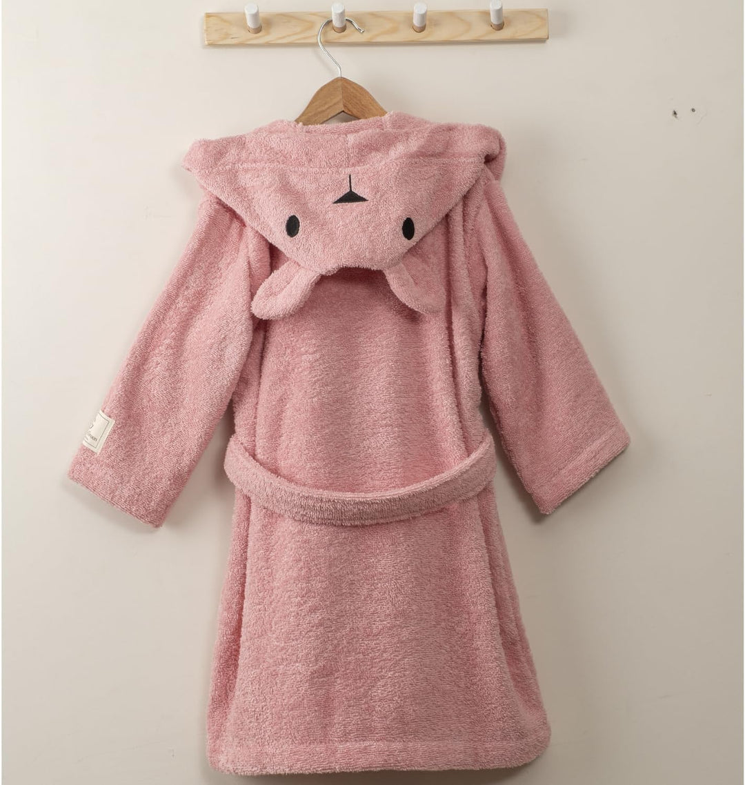 PandaHome Bademantel Kinder, Kinderbademantel für Jungen und Mädchen aus 100% Baumwolle, Morgenmante