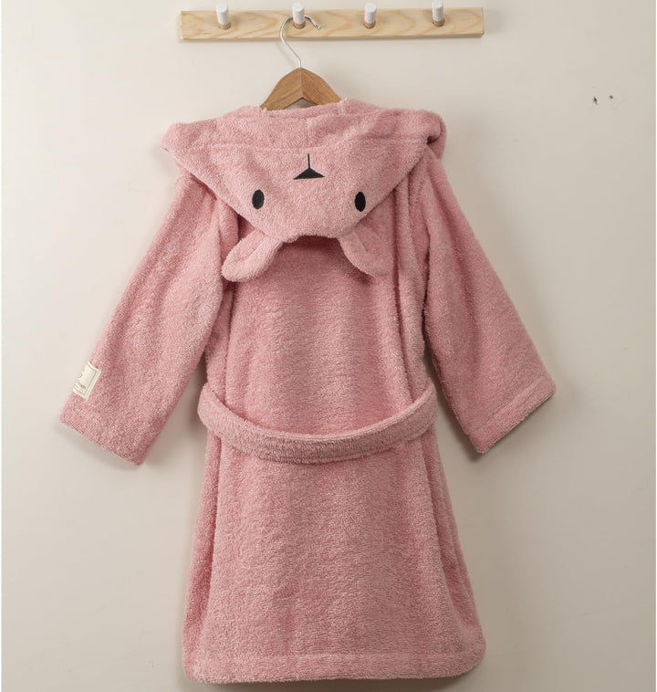 PandaHome Bademantel Kinder, Kinderbademantel für Jungen und Mädchen aus 100% Baumwolle, Morgenmante