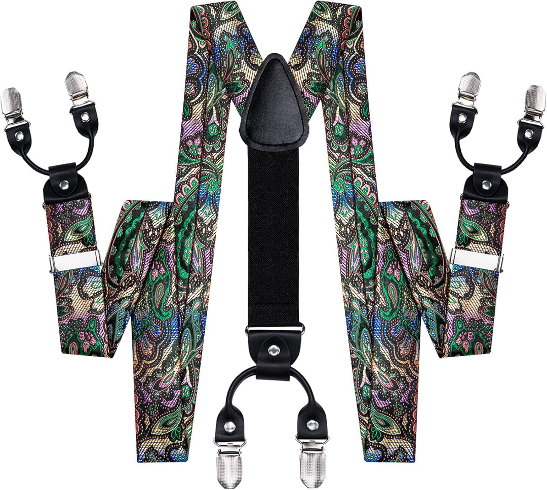 Dubulle Herren-Krawatte mit Paisely-Blumenmuster, Seidenkrawatte für Herren, gestreift, Krawatte und