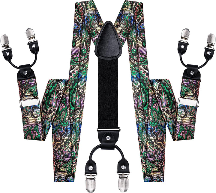 Dubulle Herren-Krawatte mit Paisely-Blumenmuster, Seidenkrawatte für Herren, gestreift, Krawatte und
