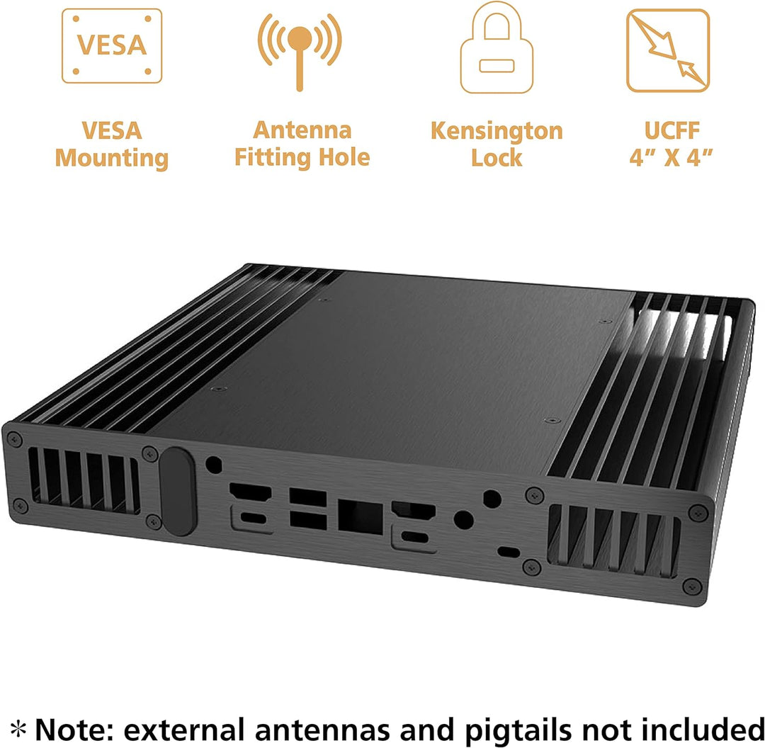 Akasa Plato WS, for Intel® NUC 13/12/11 Pro (Arena Canyon/Wall Street Canyon/Tiger Canyon), Aluminum