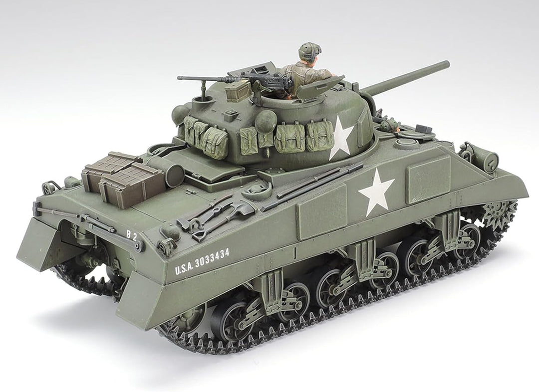 TAMIYA 35190 - 1:35 US Mitl. Pz. M4 Sherman Früh. (3), Modellbau, Plastik Bausatz, Basteln, Hobby, K