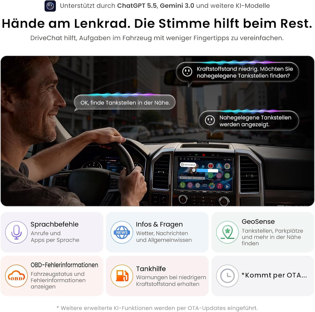 [Neu] ATOTO A6PF 7 Zoll Android Autoradio Doppel DIN Radio, Wireless CarPlay, Drahtloses Android Aut