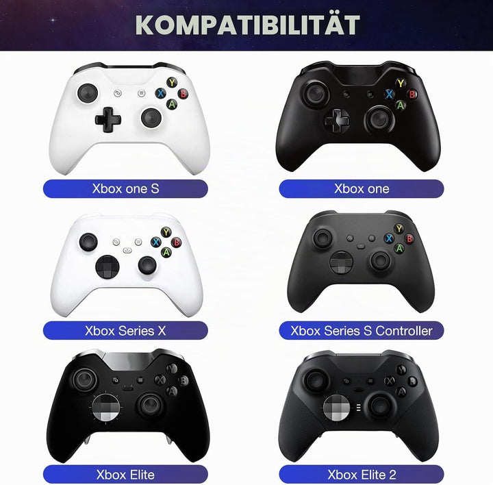 MoKo Xbox Mini Tastatur, 2.4G Empfänger Wireless Chatpad Game Tastatur mit Headset Green Hintergrund