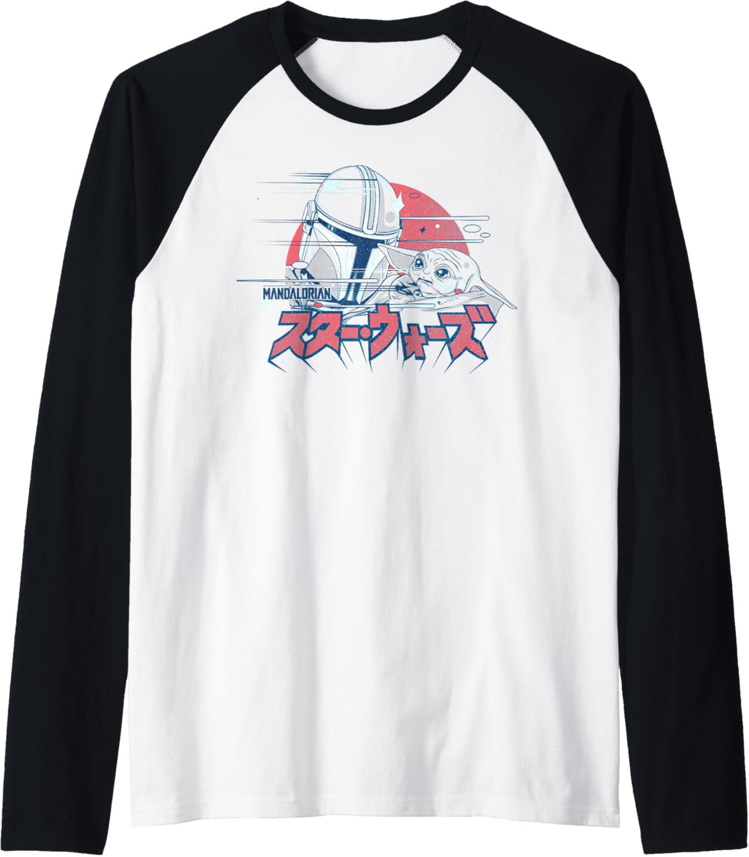 Star Wars Mandalorian & The Child Pastel Kanji Raglan