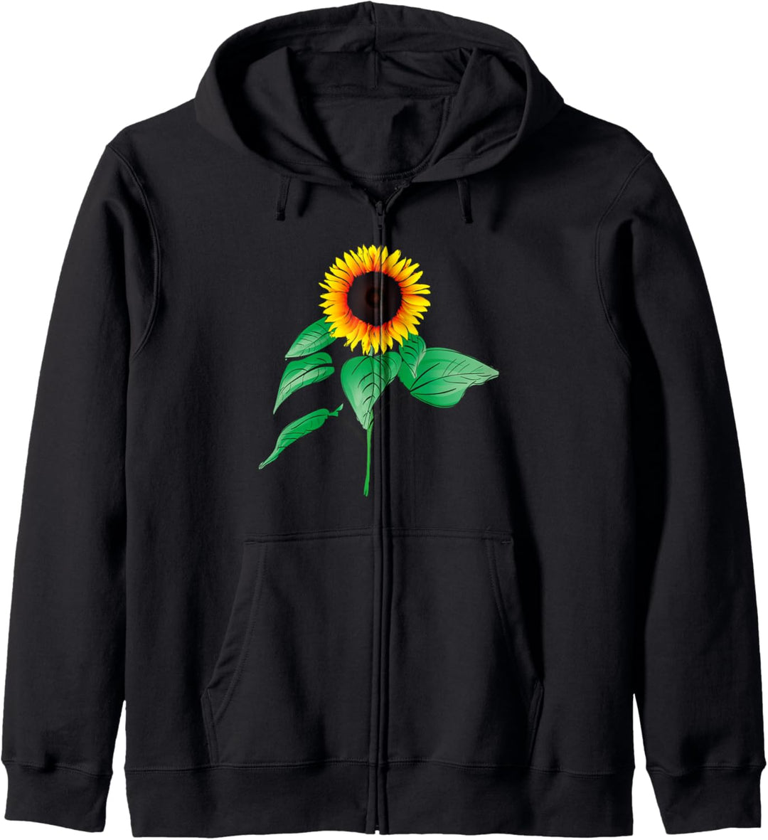 Top with a Sunflower on it - Flower Print Art | Kapuzenjacke