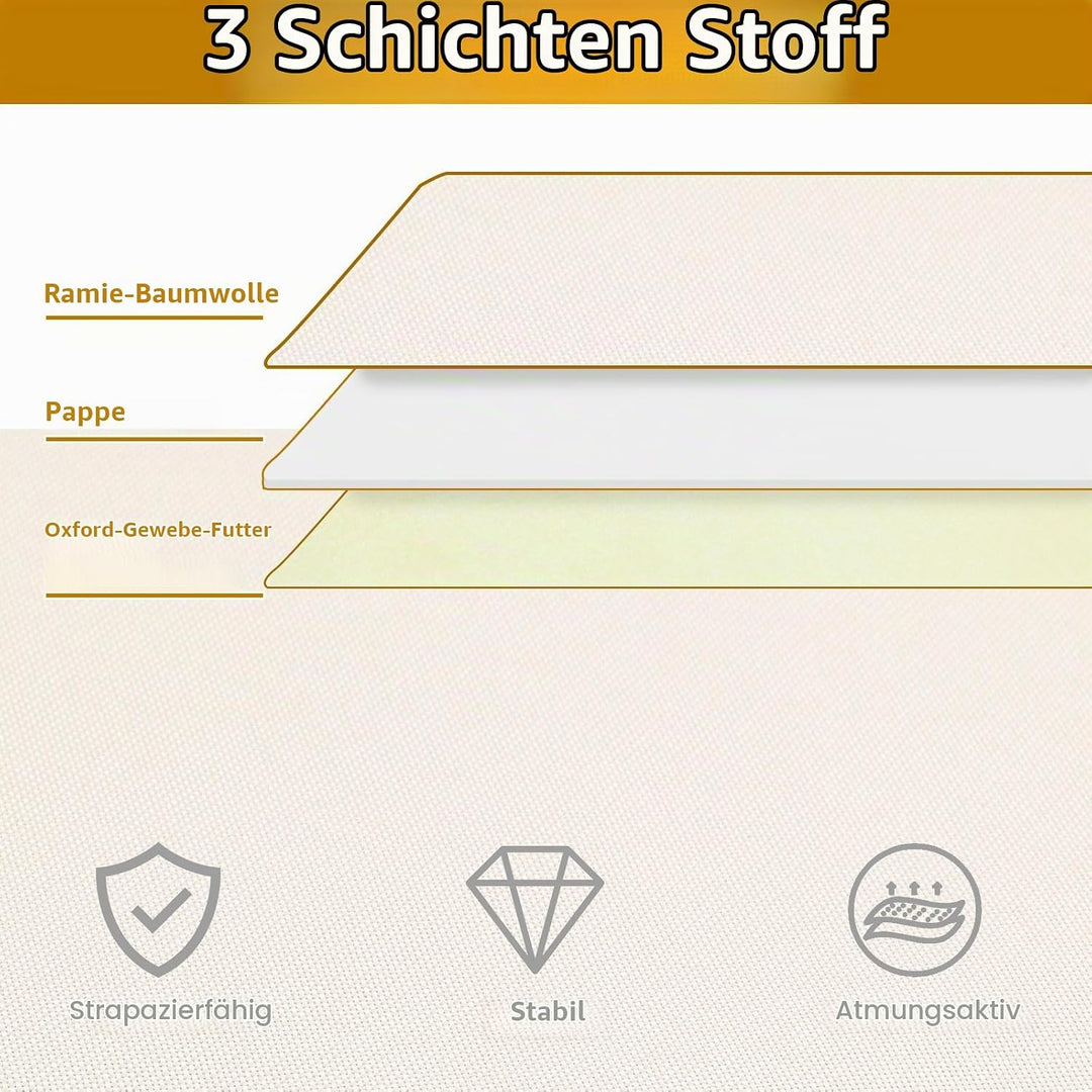 3 Stück Unterbettkommode, Unterbett Aufbewahrungsbox mit Deckel, Kleiderschrank Organizer mit Griff,