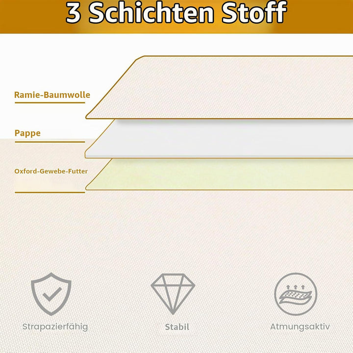3 Stück Unterbettkommode, Unterbett Aufbewahrungsbox mit Deckel, Kleiderschrank Organizer mit Griff,
