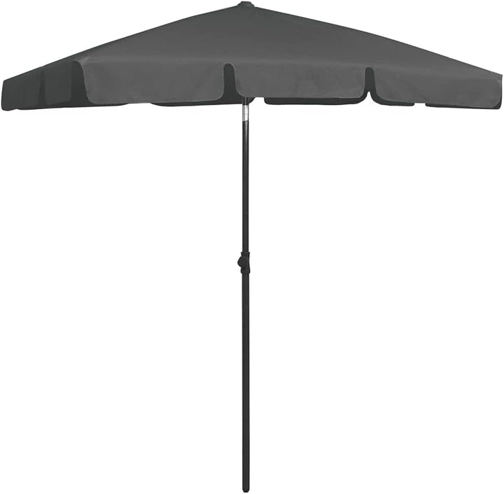 WIFESE Strandschirm Strand Sonnenschirm Gartenschirm Marktschirm UV Beständig Kippbar Höhenverstellb
