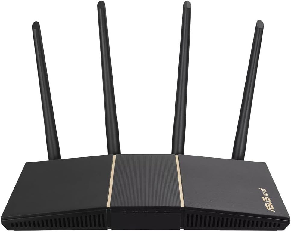 ASUS RT-AX57 AX3000 AiMesh Dual Band WLAN Router (WiFi 6, 1024-QAM, AiProtection, MU-MIMO, OFDMA, Ap