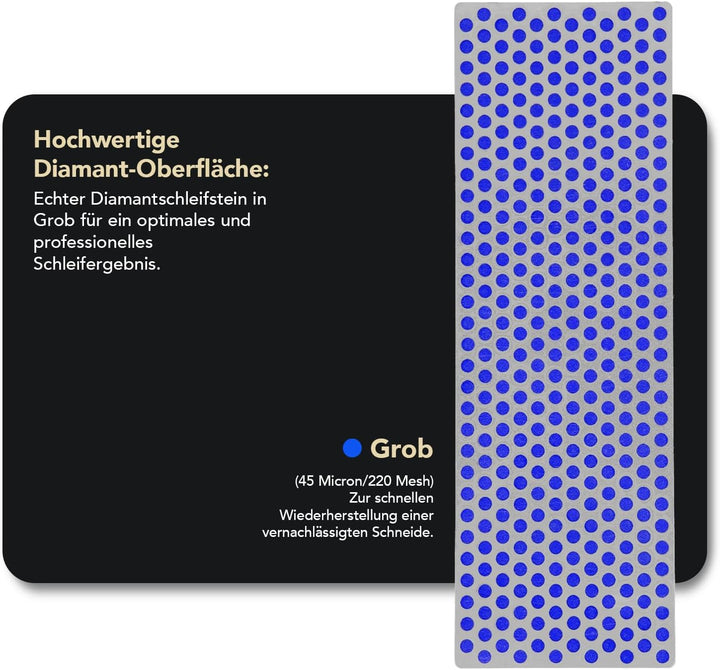 DMT Diamant-Schärfstein grob mit Hartholzbox, 15.2 cm / 6 Zoll, 1 Stück, W6C 15.2 cm / 6 Zoll Grob,