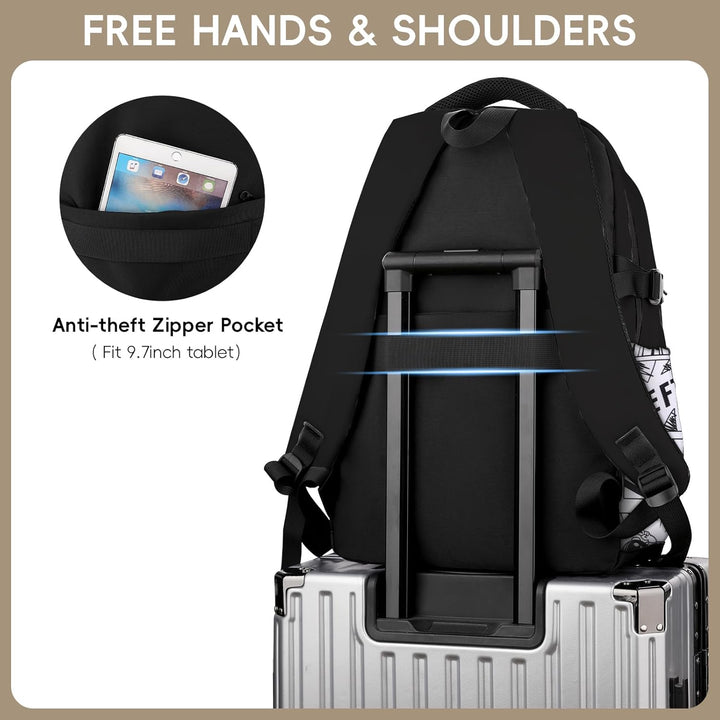 Amythe Schulrucksack Jungen Teenager, Gross Rucksack Schule Lässiger Oberstufe Schulranzen Wasserabw