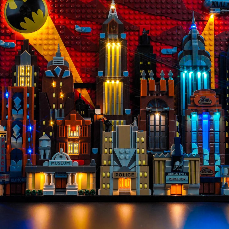 Update Version Licht-Kit für Lego Batman: The Animated Series Gotham City (Nicht Lego), Led Beleucht