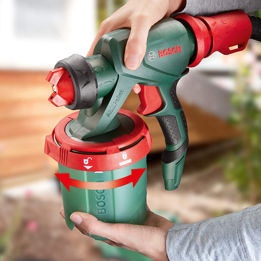 Bosch elektrisches Farbsprühsystem PFS 5000 E (1200 Watt, für Lack/Lasur/Wandfarbe, im Karton) + Zub