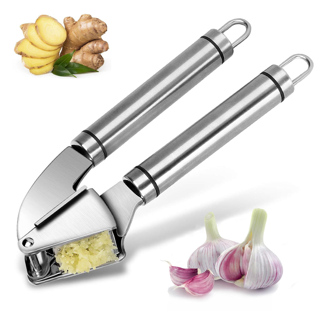 Knoblauchpresse,Einfaches Ausdrücken von Knoblauch und Ingwer(KeinSchalen Nötig),Leicht zu Reinigend