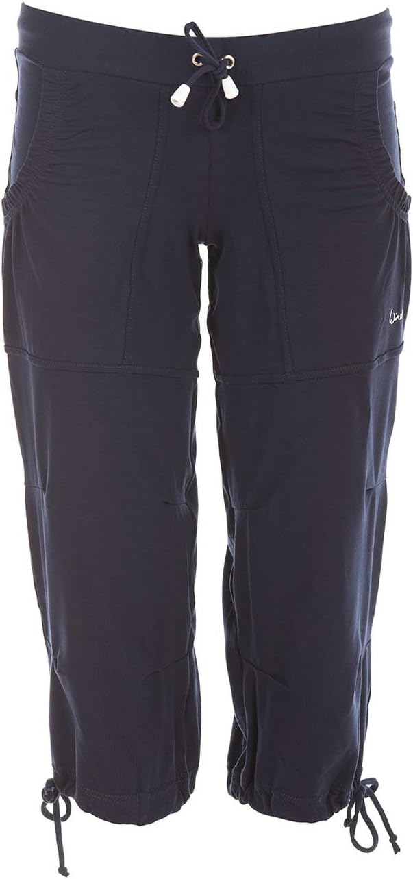 Winshape Damen “Feel good” ¾ Trainingshose WBE6 Dance Fitness Freizeit Sport XL Night-blue, XL Night