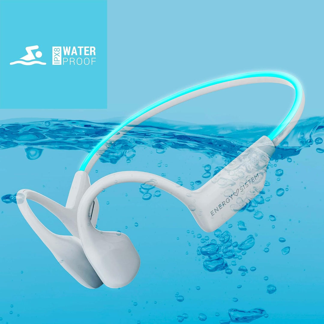 Energy Sistem AquaSport Bluetooth-Kopfhörer (Bluetooth 5.4, 11 Stunden Akkulaufzeit, Mikrofon, MP3-P