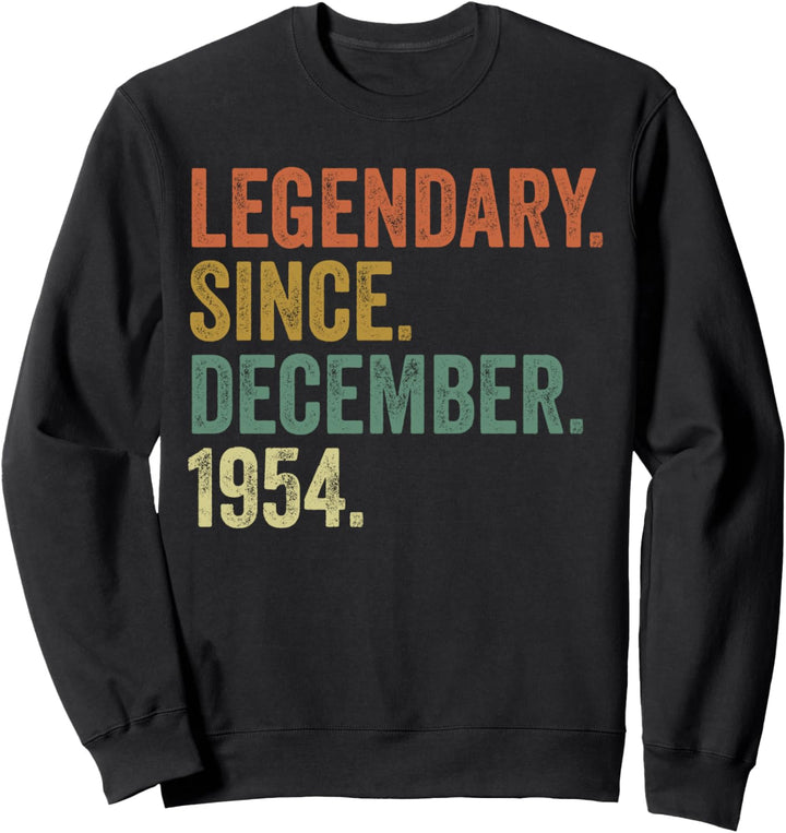 Vintage December 1954 Tee, 65th Birthday Men Women Sweatshirt