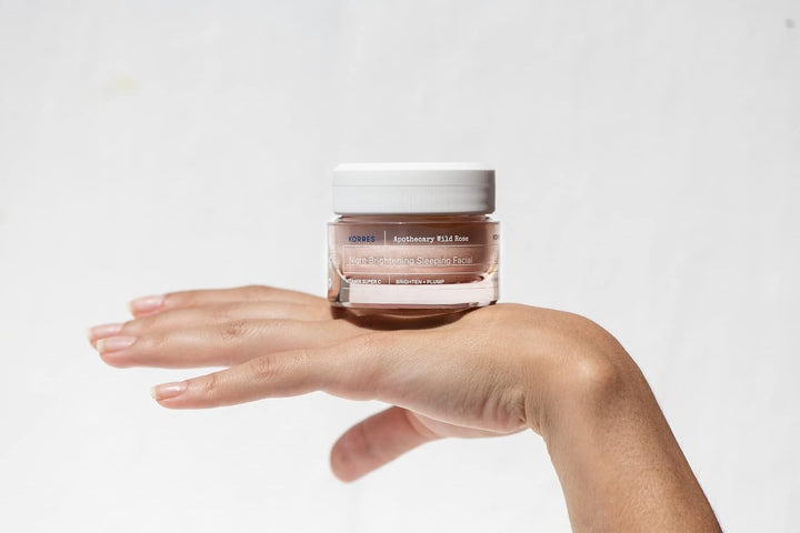 KORRES APOTHECARY WILD ROSE Nachtcreme für strahlende Haut, feuchtigkeitsspendende Pflege, dermatolo