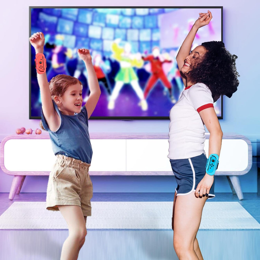 Armbänder für Just Dance Switch 2025 2024 2023 2022 2021 für Zumba Burn It Up - Verstellbarer Elasti