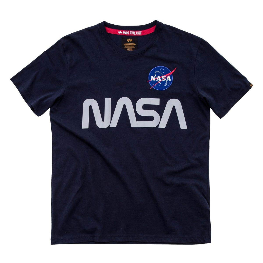 Alpha Industries Herren NASA Reflective T T-Shirt (1er Pack) XS Rep.blue, XS Rep.blue