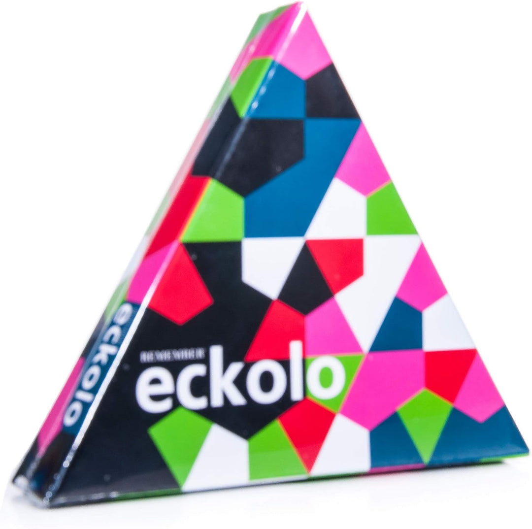 Remember Eckolo – buntes Anlegespiel mit dreieckigen Karten für Erwachsene und Kinder ab 6 Jahren, G
