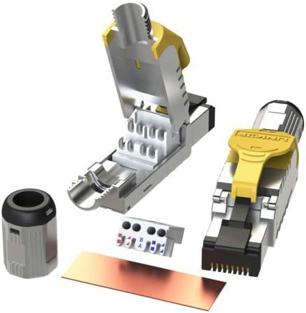 LINKUP - [GHMT & DSX8000 Zertifiziert] Cat8 Ethernet-Kabelstecker (12-Pack) RJ45 Einfacher Feldabsch