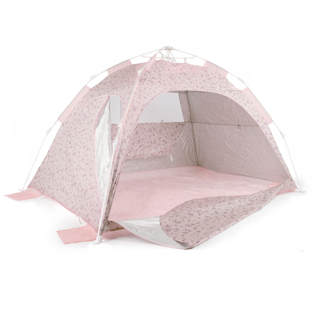 Bieco Strandmuschel Pop Up XXL – Quick-Up Strandzelt Schnellaufbau mit UV Schutz 80+ – Sonnenschutz