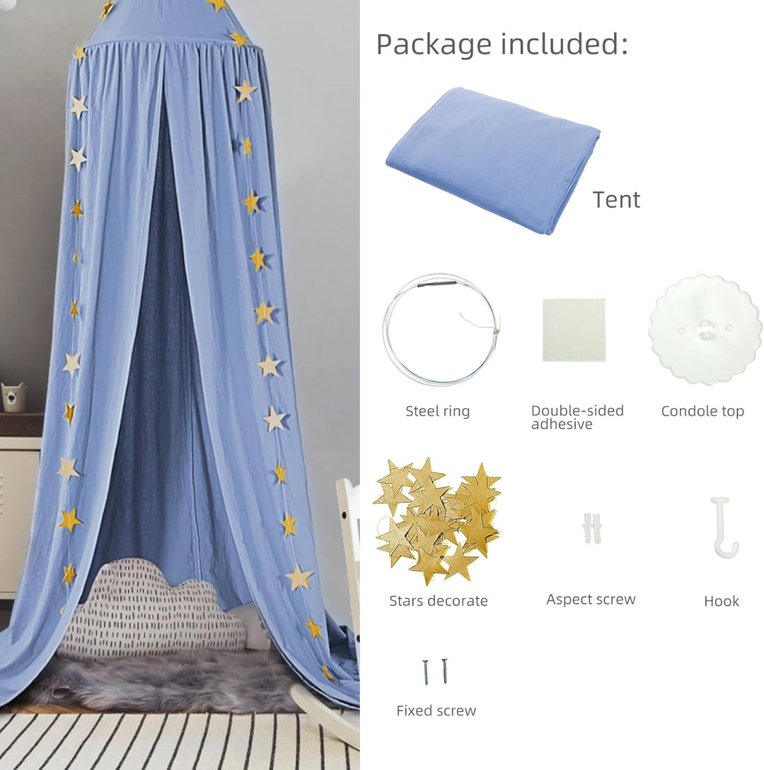 Baby Baldachin, Betthimmel Kinder, Ceekii Babys Bett Kinderzimmer Bettvorhang Baumwolle Deko Moskito