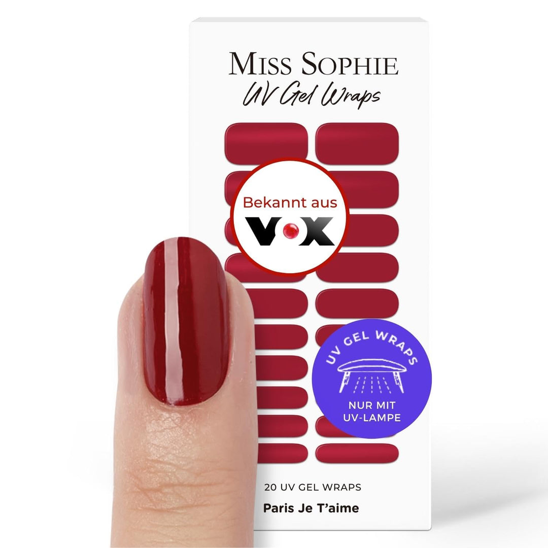 Original Miss Sophie UV Gel Nagelfolien Paris Je T&