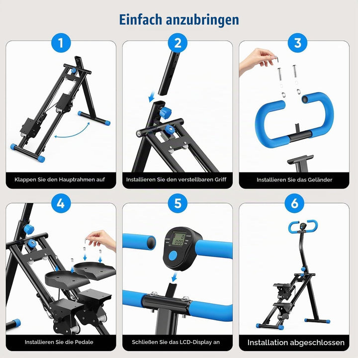 Stairmaster für Zuhause,2026 Stair Stepper Pro,Folding Cardio Vertical Climber Maschine Treppenmeist