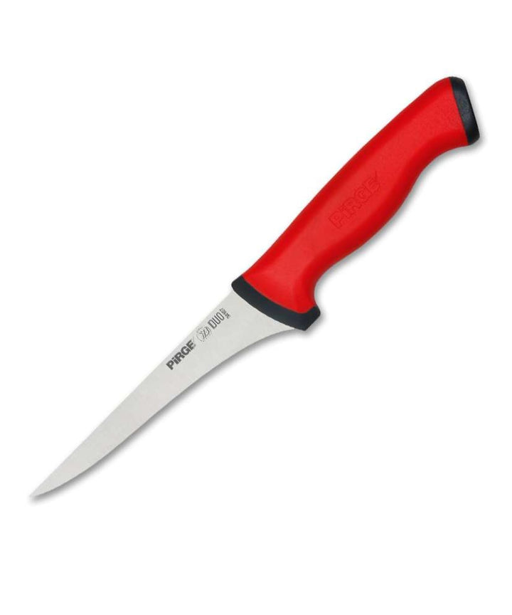 Pirge Duo Ausbeinmesser Profi Messer 12,5 cm Rot Schlachtermesser - Fleischermesser - Stechmesser -