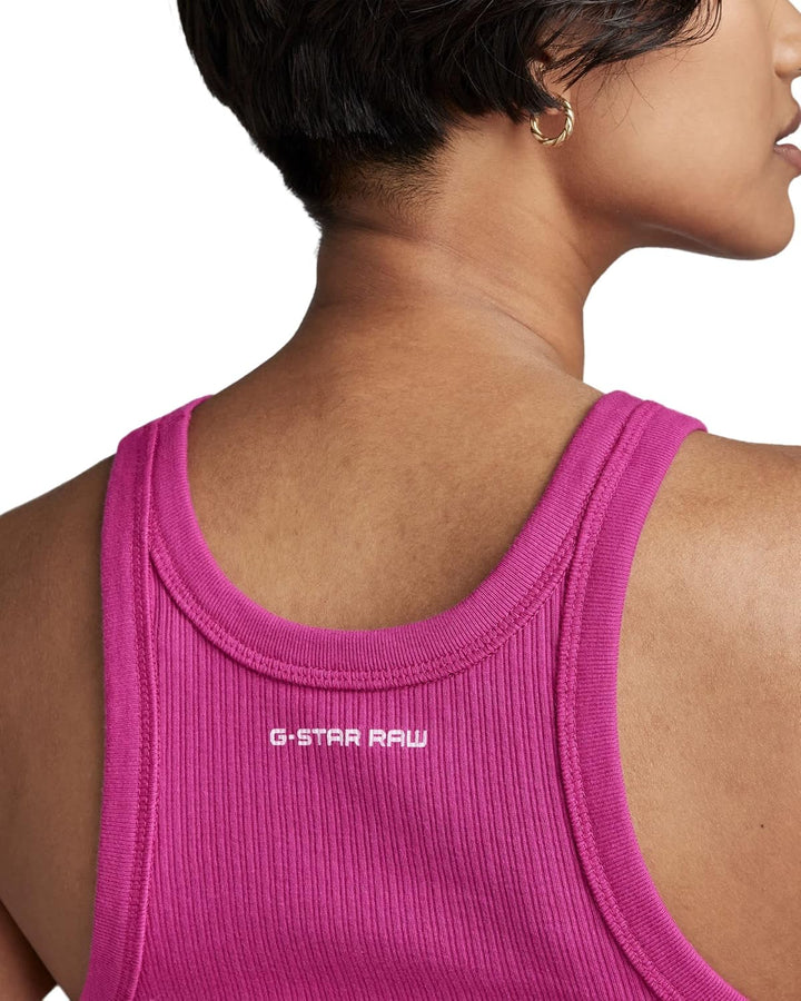 G-STAR RAW Damen Italian Army Ultra Slim Tanktop Tops XS Rosa (Fuchsia Red D22768-d289-d609), XS Ros