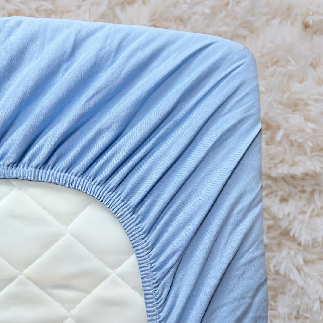 Bisoo Spannbettlaken 90x40 für Kinderwagen Beistellbett Babywiege - 2in1 Matratzenschoner 40x90 Baby