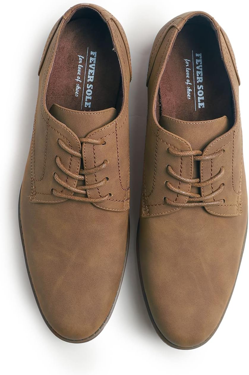 Feversole Men's Classic Dress Marc Herren Anzugschuhe Derby Schnürschuhe Business Schuhe Formale Mod
