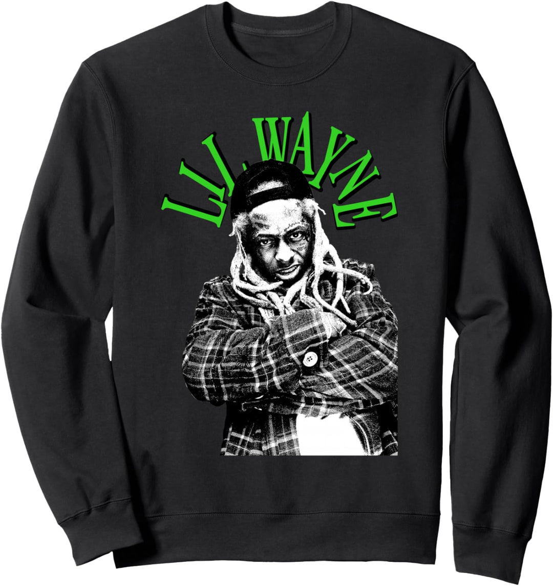 Lil Wayne Grün Foto Sweatshirt