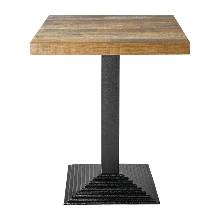 Bolero Gusseiserner quadratischer Tischfuss, schwarz, Abmessungen: 720(H)x 425(B)mm, Cafés Restauran