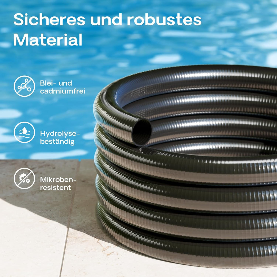 Wiltec Luisiana OM/I 25m Teichschlauch D32mm 460g/m Pumpenschlauch Schlauch Pumpe