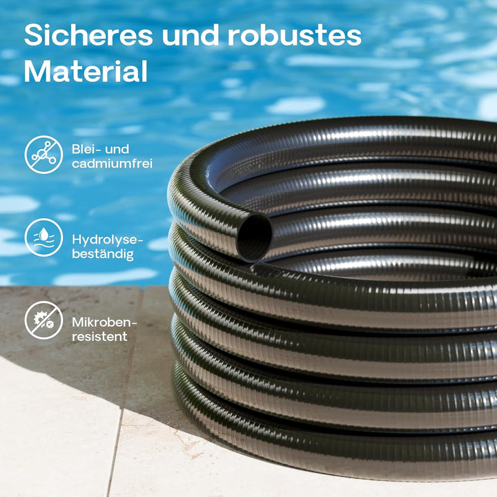 Wiltec Luisiana OM/I 25m Teichschlauch D32mm 460g/m Pumpenschlauch Schlauch Pumpe